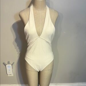 Zara White NWT Swimsuit Size L